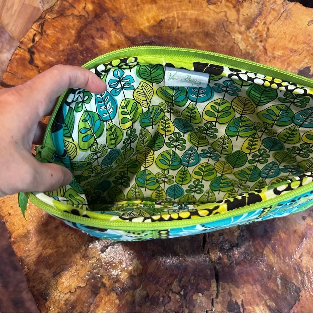 Vera Bradley 14” Laptop Computer Sleeve - Floral Quilted Lime Green - Lime’s Up